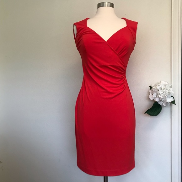 Nicole Miller Dresses & Skirts - Nicolle Miller women”s V-Neck Dress  Size 6